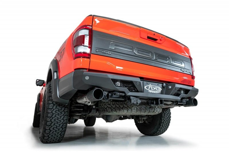 Addictive Desert Designs 2022+ Ford Raptor Stealth Fighter R Bumper w/ 2 Cube Lights - Hammer Black - Eastern Shore Retros