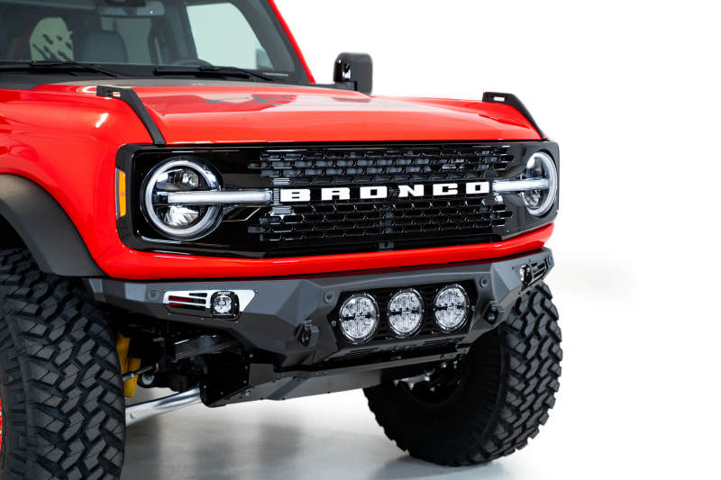 Addictive Desert Designs 21-22 Ford Bronco Bomber Front Bumper (w/ 3 Rigid 360 Mounts) - Eastern Shore Retros