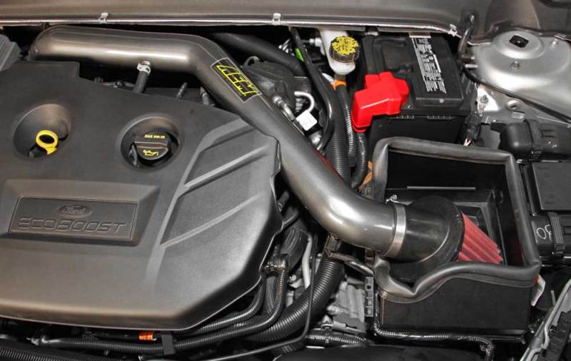 AEM 14-15 Ford Fusion 2.0L L4 Turbo - Cold Air Intake System - Gunmetal Gray - Eastern Shore Retros