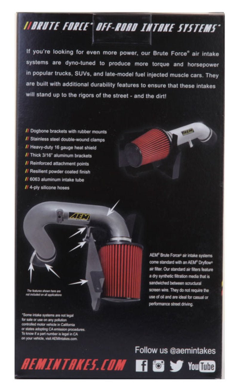AEM 3.5 inch x 9 inch DryFlow Conical Air Filter - Eastern Shore Retros