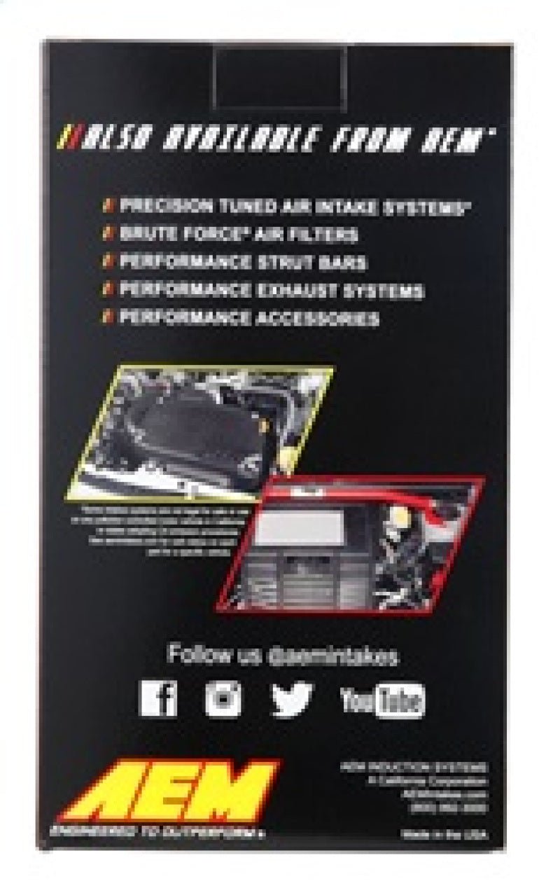 AEM 4 inch x 9 inch x 1 inch Dryflow Element Filter Replacement - Eastern Shore Retros