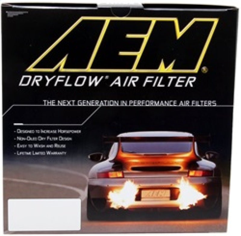 AEM 5in Dryflow Air Filter with 8in Element - Eastern Shore Retros