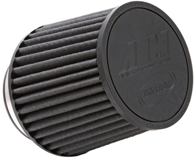 AEM Brute Force Dryflow Air Filter - Conical 6in Base OD / 5.125in Top OD / 5.25in Height - Eastern Shore Retros