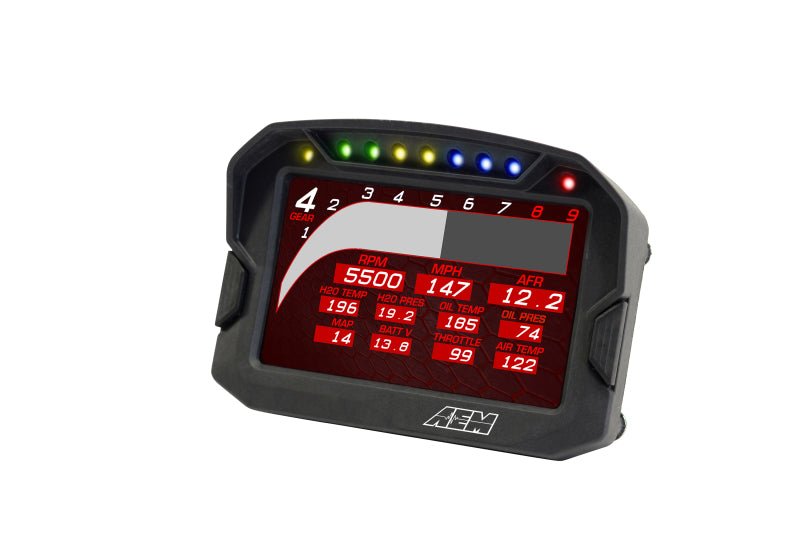 AEM CD-5LG Carbon Logging Digital Dash Display w/ Internal 10Hz GPS & Antenna - Eastern Shore Retros
