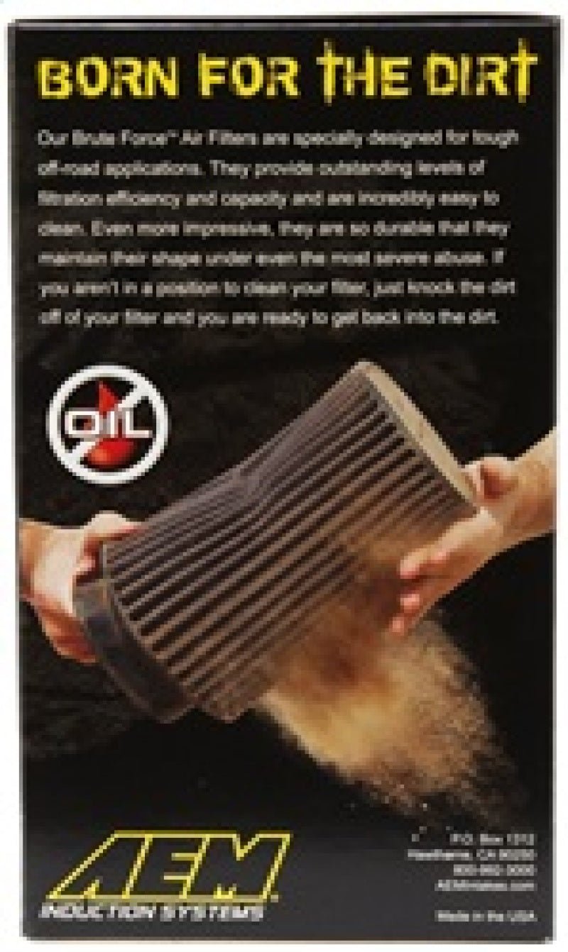 AEM Dryflow 3.5in. X 7in. Round Tapered Air Filter - Eastern Shore Retros