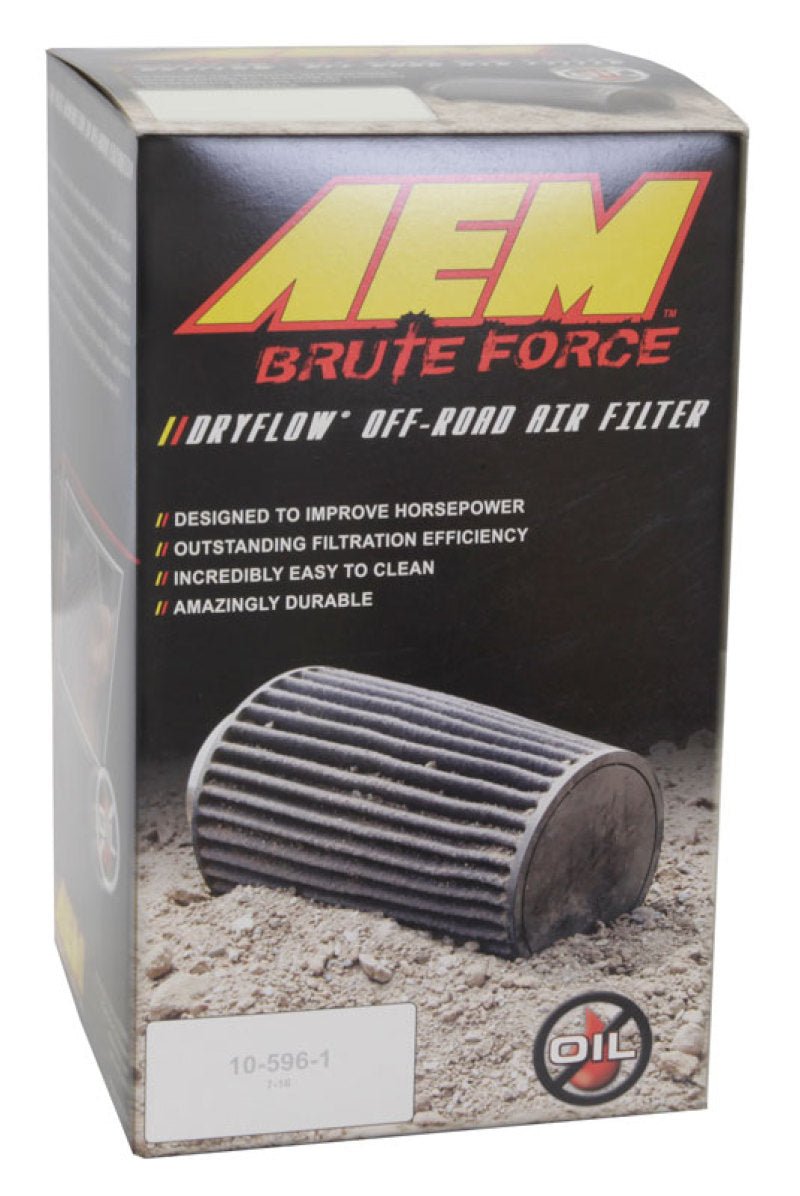 AEM Dryflow 3.5in. X 7in. Round Tapered Air Filter - Eastern Shore Retros