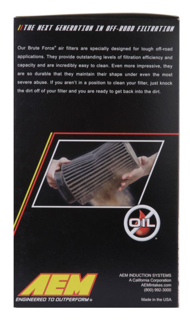 AEM Dryflow 4in. X 9in. Round Tapered Air Filter - Eastern Shore Retros