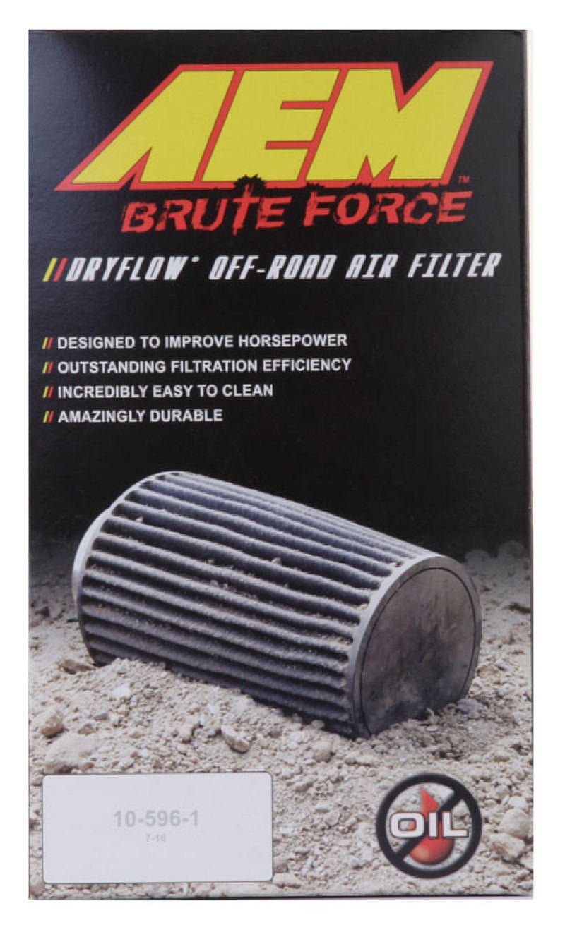AEM Dryflow Conical Air Filter 2.75in Flange ID / 6in Base OD / 5.125in Top OD / 9.125in Height - Eastern Shore Retros