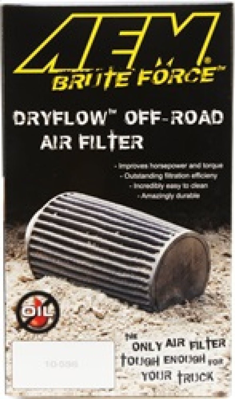 AEM Dryflow Conical Air Filter 2.75in Flange ID / 6in Base OD / 5.125in Top OD / 9.125in Height - Eastern Shore Retros