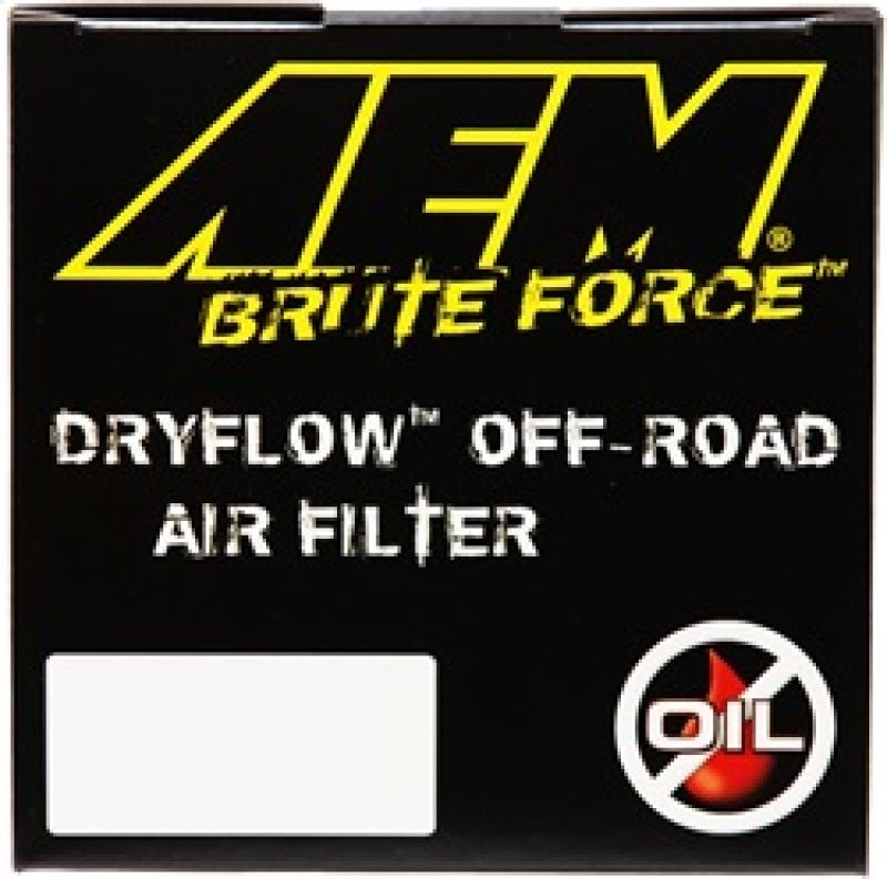 AEM Dryflow Conical Air Filter 2.75in Flange ID / 6in Base OD / 5.125in Top OD / 9.125in Height - Eastern Shore Retros