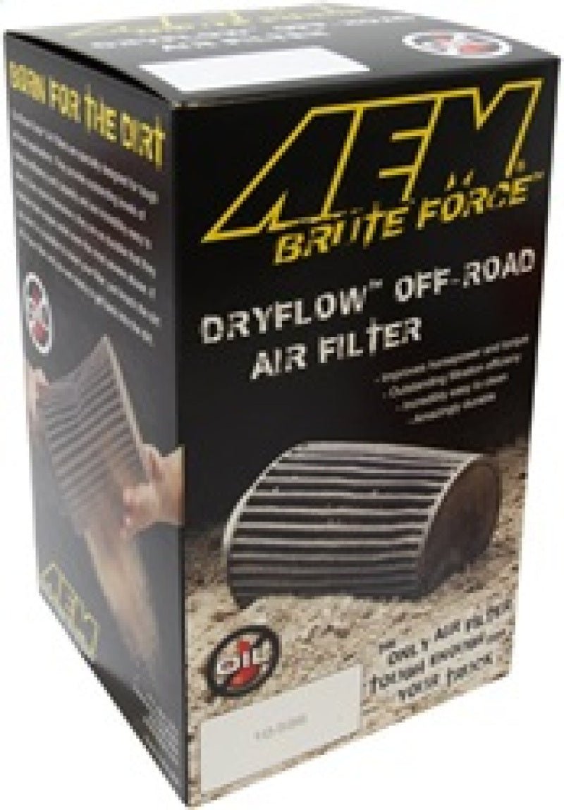 AEM Dryflow Conical Air Filter 2.75in Flange ID / 6in Base OD / 5.125in Top OD / 9.125in Height - Eastern Shore Retros