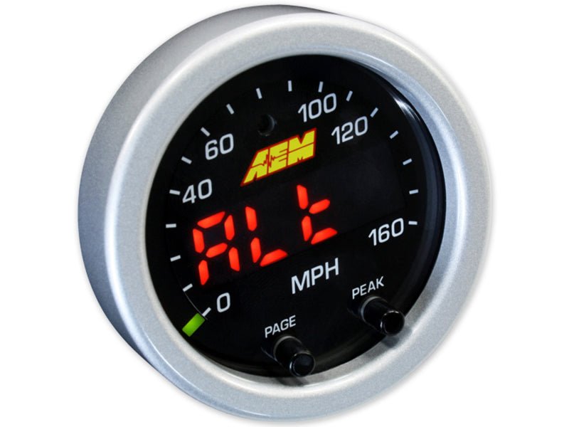 AEM X-Series 0-160 MPH Black Bezel w/ Black Face GPS Speedometer Gauge - Eastern Shore Retros