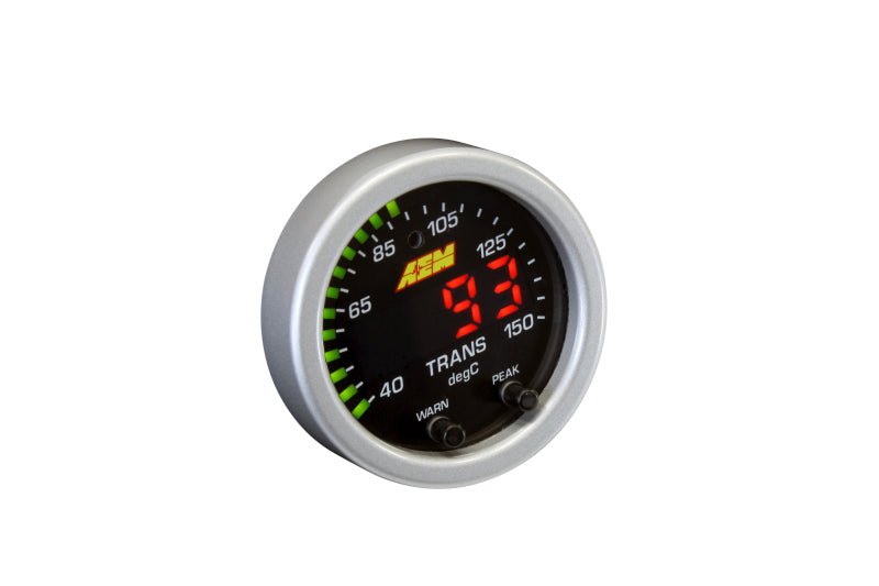 AEM X-Series Temperature 100-300F Gauge Kit (ONLY Black Bezel and Water Temp. Faceplate) - Eastern Shore Retros