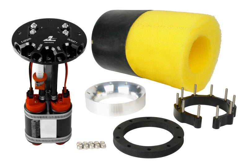 Aeromotive Fuel Pump - Universal - Phantom Dual 340 - 6-10in Depth - Eastern Shore Retros