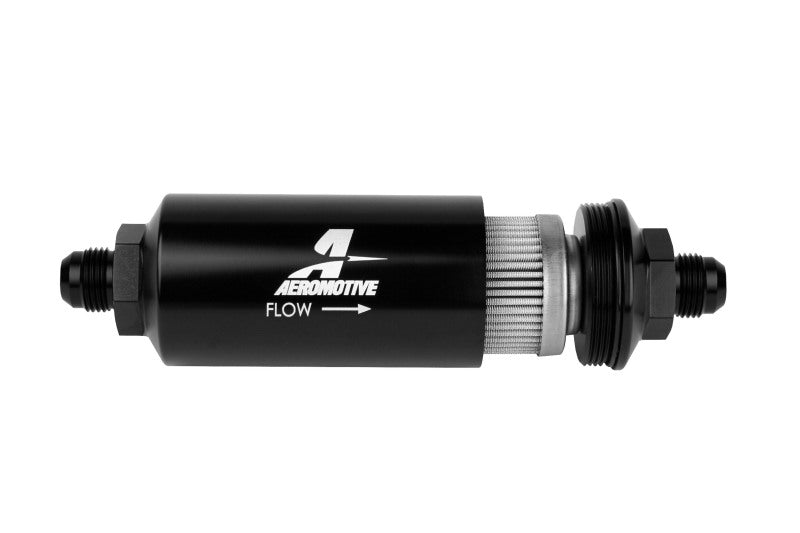 Aeromotive In-Line Filter - (AN -08 Male) 100 Micron Stainless Steel Element - Eastern Shore Retros