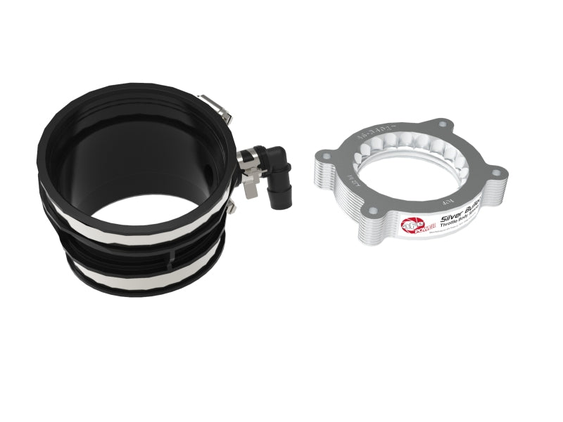 aFe 2020 Vette C8 Silver Bullet Aluminum Throttle Body Spacer Works w/ Factory Intake Only - Silver - Eastern Shore Retros