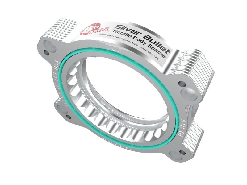 aFe 2020 Vette C8 Silver Bullet Aluminum Throttle Body Spacer Works w/ Factory Intake Only - Silver - Eastern Shore Retros