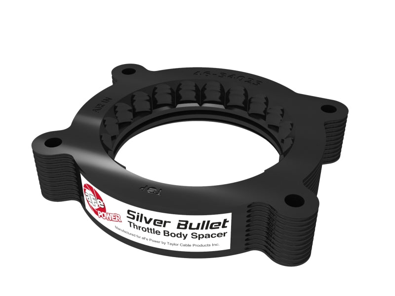 aFe 2020 Vette C8 Silver Bullet Aluminum Throttle Body Spacer / Works With aFe Intake Only - Black - Eastern Shore Retros