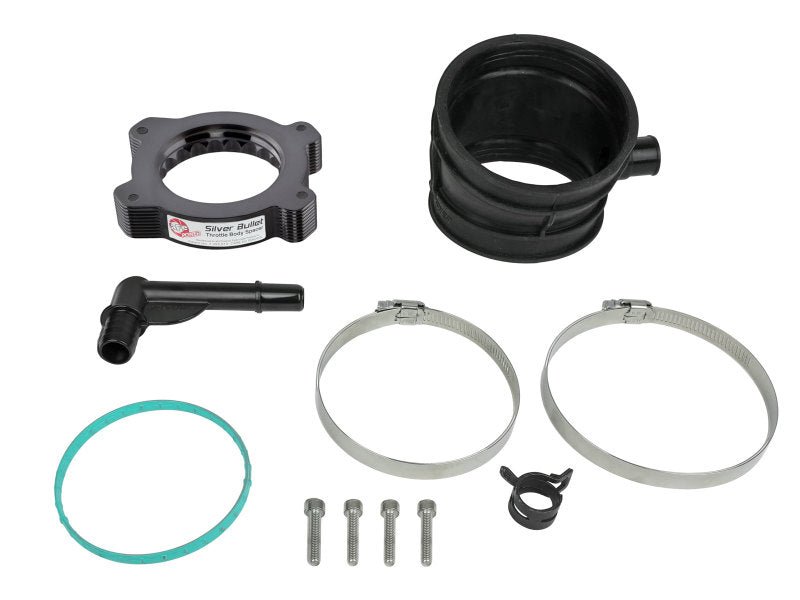 aFe 2020 Vette C8 Silver Bullet Aluminum Throttle Body Spacer / Works With Factory Intake Only - Blk - Eastern Shore Retros