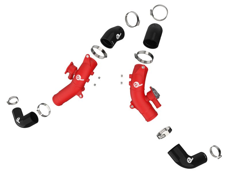 aFe 2022 Toyota Land Cruiser (J300) V6-3.5L (tt) BladeRunner 2.5in Aluminum Hot Charge Pipe - Red - Eastern Shore Retros