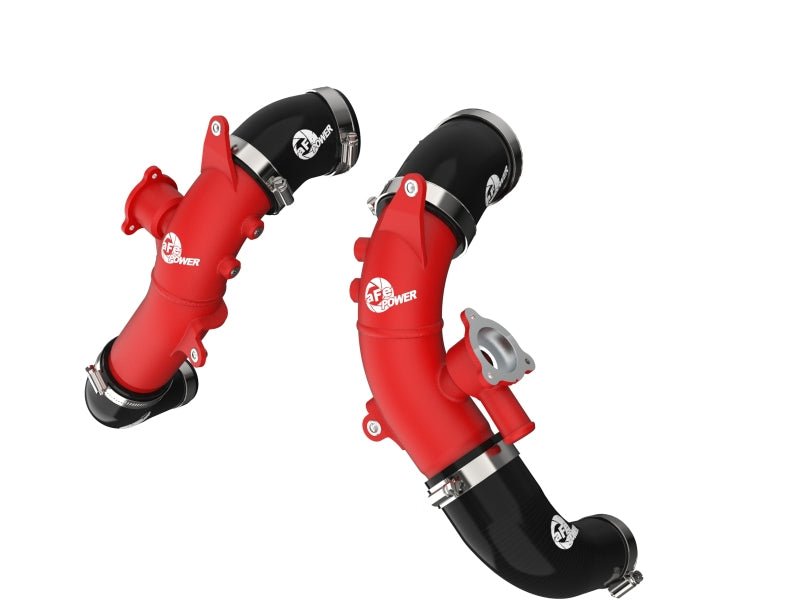 aFe 2022 Toyota Land Cruiser (J300) V6-3.5L (tt) BladeRunner 2.5in Aluminum Hot Charge Pipe - Red - Eastern Shore Retros