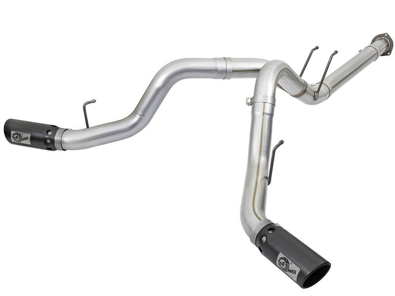 aFe ATLAS 4in DPF-Back Alum Steel Exhaust System w/Black Tip 2017 Ford Diesel Trucks V8-6.7L (td) - Eastern Shore Retros