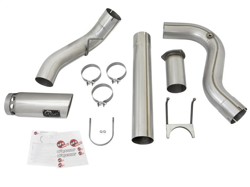 aFe ATLAS 5in DPF-Back Alum Steel Exhaust System w/Polished Tip 2017 Ford Diesel Trucks V8-6.7L (td) - Eastern Shore Retros