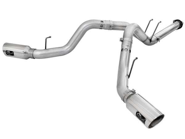 aFe Atlas Exhaust 4in DPF-Back Exhaust Aluminized Steel Polished Tip 11-14 ford Diesel Truck V8-6.7L - Eastern Shore Retros