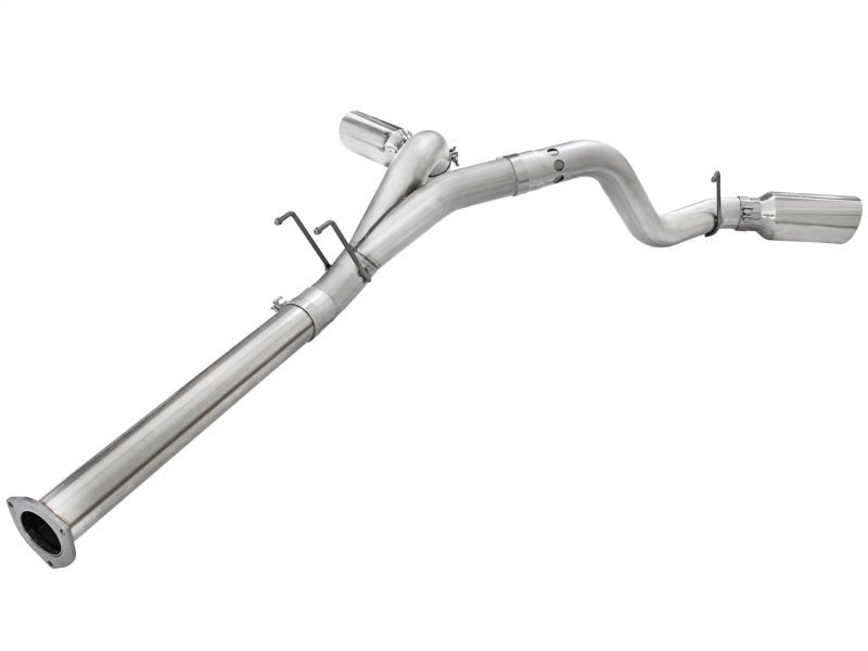 aFe Atlas Exhaust 4in DPF-Back Exhaust Aluminized Steel Polished Tip 11-14 ford Diesel Truck V8-6.7L - Eastern Shore Retros