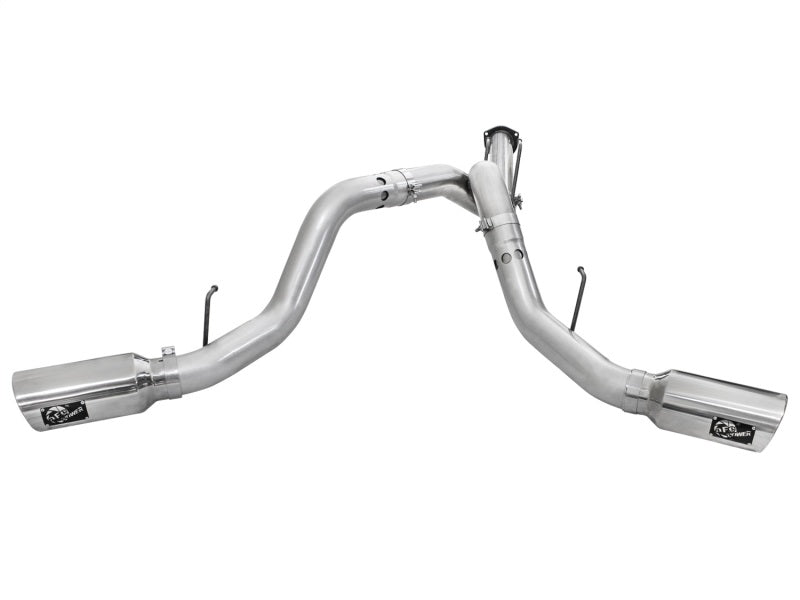 aFe Atlas Exhaust 4in DPF-Back Exhaust Aluminized Steel Polished Tip 11-14 ford Diesel Truck V8-6.7L - Eastern Shore Retros