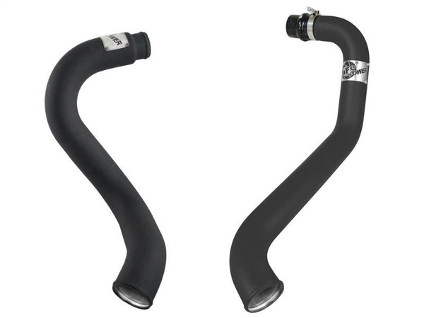 aFe BladeRunner 3in Black Intercooler Hot Cold Side Tubes Combo 02-04 GM Diesel Trucks 6.6L V8 (td) - Eastern Shore Retros