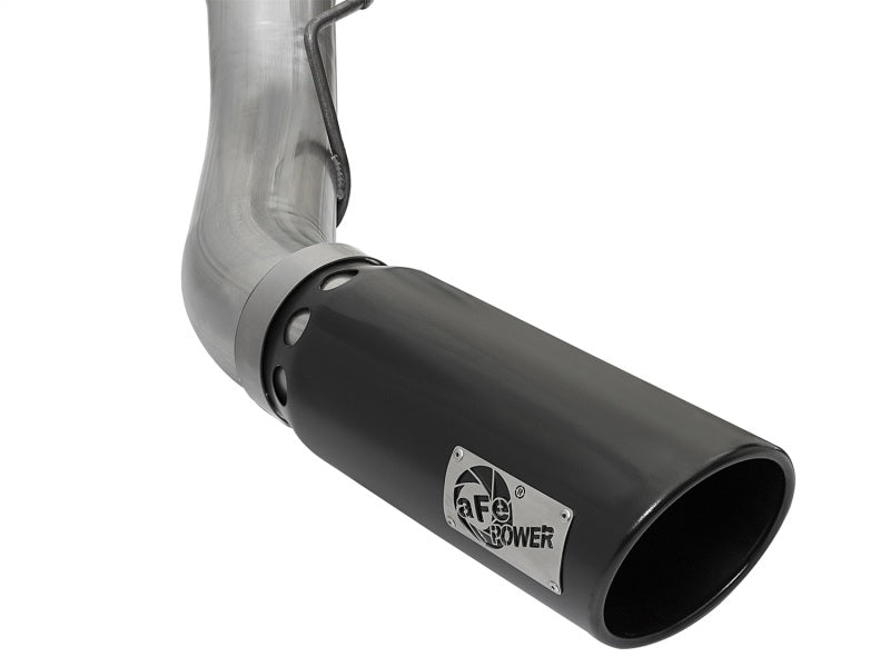 aFe Large Bore-HD 5in DPF Back 409 SS Exhaust System w/Black Tip 2017 Ford Diesel Trucks V8 6.7L(td) - Eastern Shore Retros