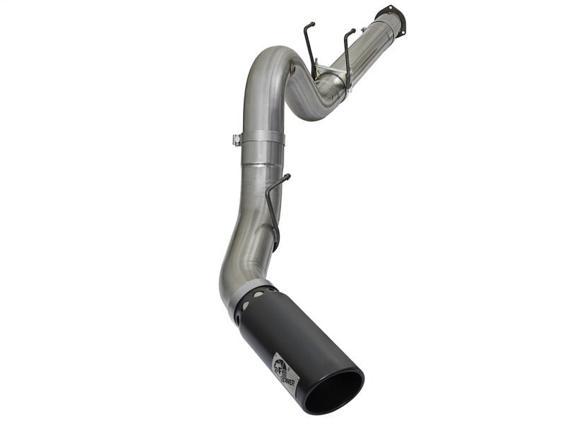 aFe Large Bore-HD 5in DPF Back 409 SS Exhaust System w/Black Tip 2017 Ford Diesel Trucks V8 6.7L(td) - Eastern Shore Retros