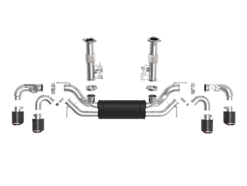 aFe MACH Force-Xp 3in to 2-1/2in 304SS Cat-Back 2020 Chevy Corvette (C8) 6.2L - Carbon Fiber Tip - Eastern Shore Retros