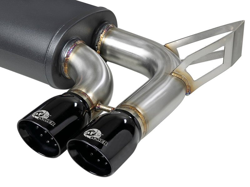 aFe MACH ForceXP 2.5 IN 304 Stainless Steel Cat-Back Exhaust System w/ Black Tips 01-06 BMW M3 (E46) - Eastern Shore Retros