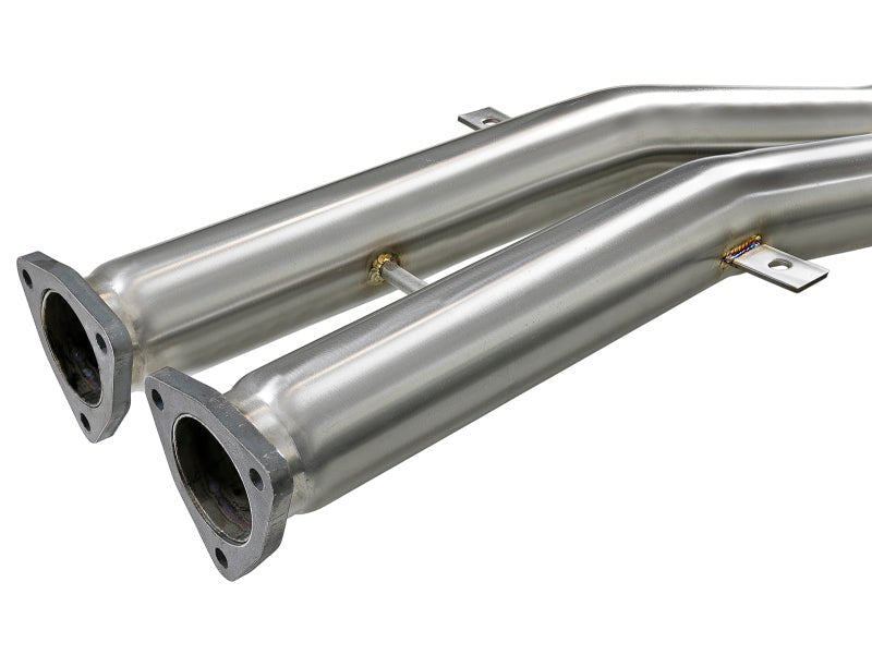 aFe MACH ForceXP 2.5 IN 304 Stainless Steel Cat-Back Exhaust System w/ Black Tips 01-06 BMW M3 (E46) - Eastern Shore Retros