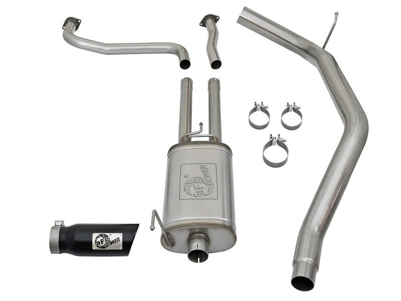 aFe MACHForce XP 2.5in Cat-Back Exhaust System w/ Black Tip Nissan Frontier 17-19 V8-5.6L - Eastern Shore Retros