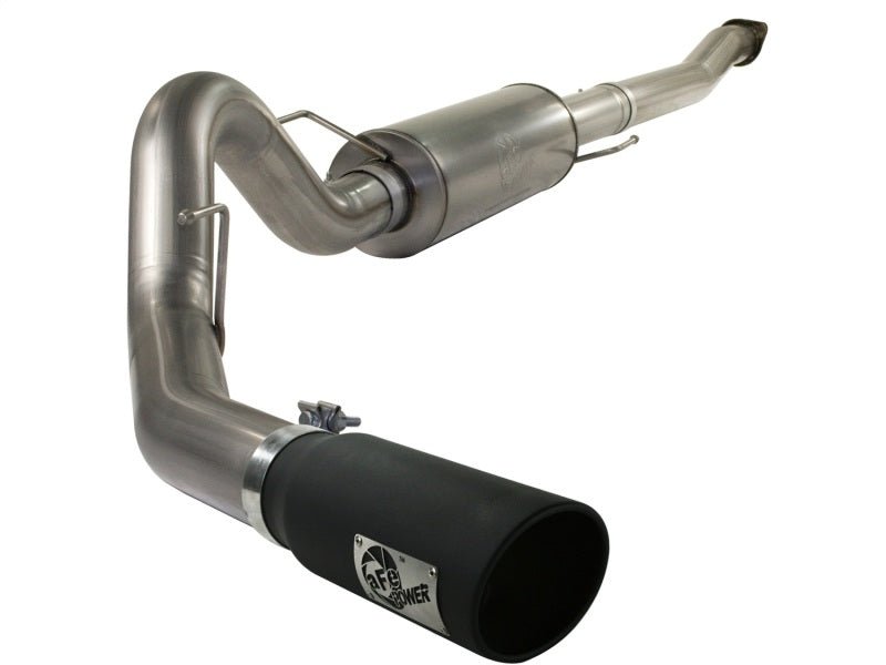 aFe MACHForce XP Exhaust Cat-Back SS-409 4in Black Tip 11-12 Ford F-150 EcoBoost V6-3.5L (tt) - Eastern Shore Retros