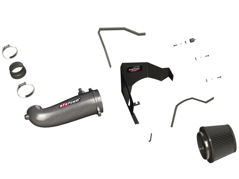 aFe POWER Magnum FORCE Carbon Fiber Stage 2 Track Series Pro Dry S CAIS - 11-18 Dodge Challenger V8 - Eastern Shore Retros