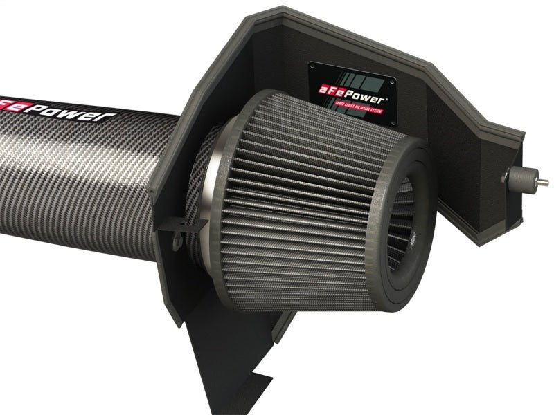 aFe POWER Magnum FORCE Carbon Fiber Stage 2 Track Series Pro Dry S CAIS - 11-18 Dodge Challenger V8 - Eastern Shore Retros