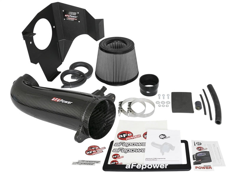 aFe POWER Magnum FORCE Carbon Fiber Stage 2 Track Series Pro Dry S CAIS - 11-18 Dodge Challenger V8 - Eastern Shore Retros
