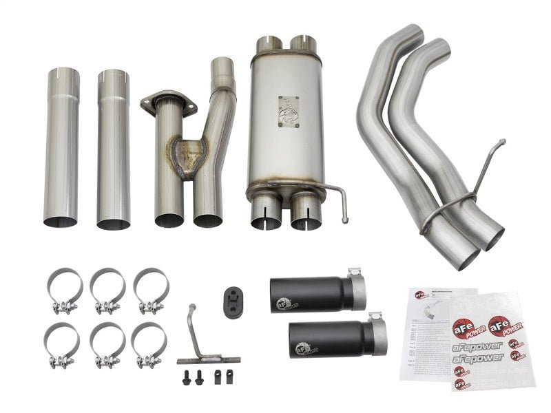 aFe POWER Rebel Series 3in 409 SS Cat Back Exhaust w/ Black Tips 17 Ford F-150 Raptor V6-3.5L - Eastern Shore Retros