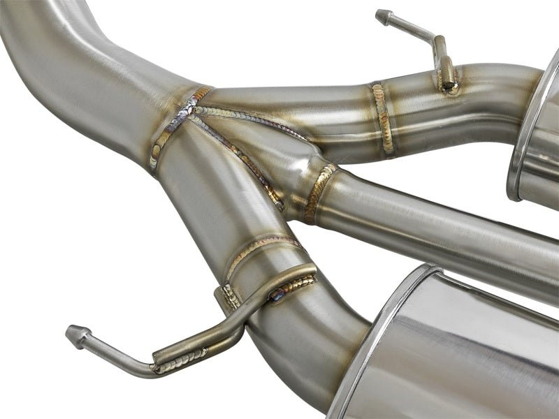 aFe POWER Takeda 2-1/2in to 2-1/4in 304SS Catback Dual-Exit Exhaust 17+ Honda Civic Type R w/CF Tips - Eastern Shore Retros