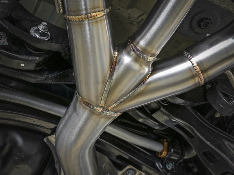 aFe POWER Takeda 2-1/2in to 2-1/4in 304SS Catback Dual-Exit Exhaust 17+ Honda Civic Type R w/CF Tips - Eastern Shore Retros
