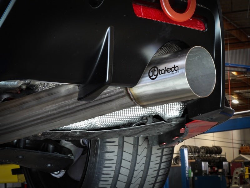 aFe POWER Takeda 2020 Toyota Supra L6-3.0L (t) 3.5in 304 SS CB Exhaust 4in Brushed Finish Tip - Eastern Shore Retros