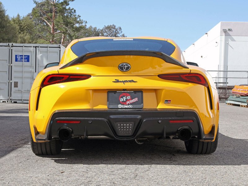 aFe POWER Takeda 2021 Toyota Supra 2.0L (t) 2.5in-3in 304 SS CB Exhaust w/ Black Tips - Eastern Shore Retros