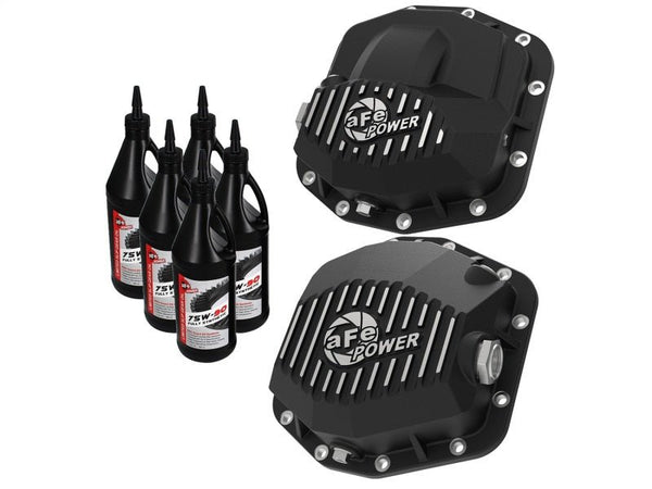 aFe Pro Series Front and Rear Diff Cover Kit w/ Oil 2018+ Jeep Wrangler (JL) V6 3.6L (Dana M220) - Eastern Shore Retros