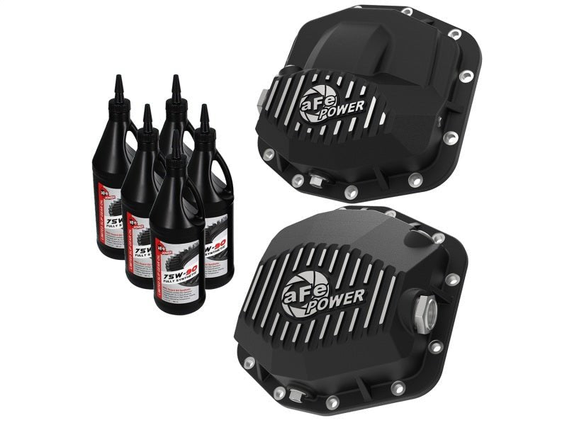 aFe Pro Series Front and Rear Diff Cover Kit w/ Oil 2018+ Jeep Wrangler (JL) V6 3.6L (Dana M220) - Eastern Shore Retros