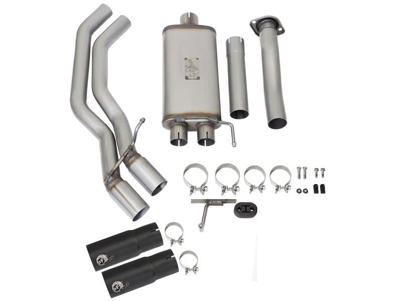 aFe Rebel Exhausts 3in SS Cat-Back 15-16 Ford F-150 EcoBoost V6 2.7/3.5L V8 5.0L w/ Black Tips - Eastern Shore Retros