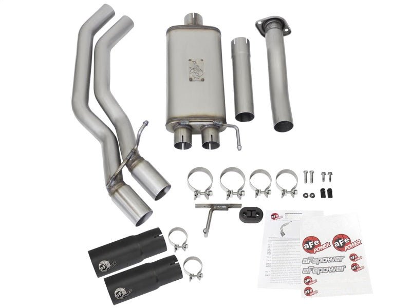 aFe Rebel Exhausts 3in SS Cat-Back 15-16 Ford F-150 EcoBoost V6 2.7/3.5L V8 5.0L w/ Black Tips - Eastern Shore Retros